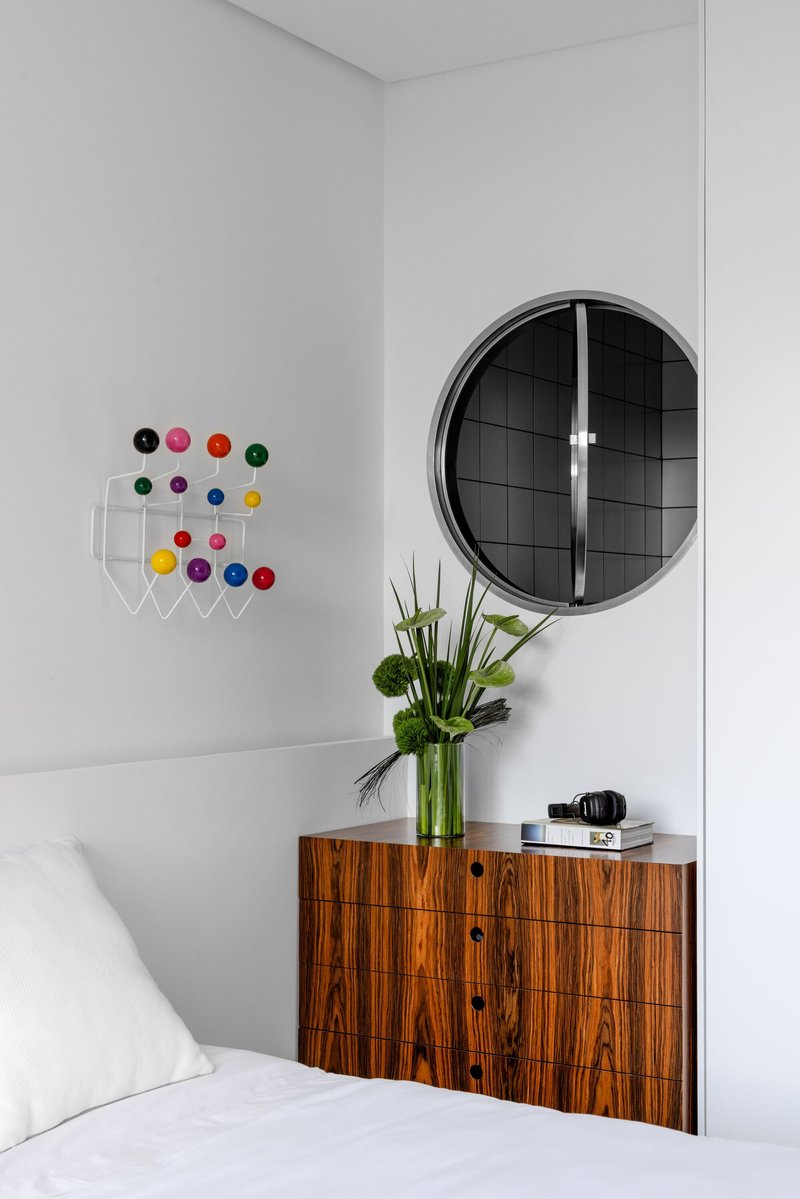 Apartamento Piracema / Nommo Arquitetos + BOSCARDIN CORSI - Fotografia de Interiores, Iluminação, Dormitório, Cama