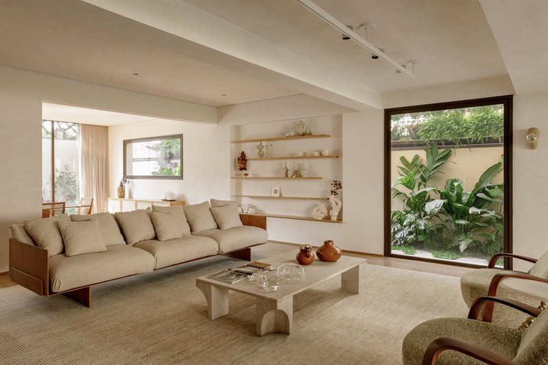 Casa Alto de Pinheiros / Terra Arquitetura - Fotografia de Interiores, Sala de Estar, Madeira, Sofá