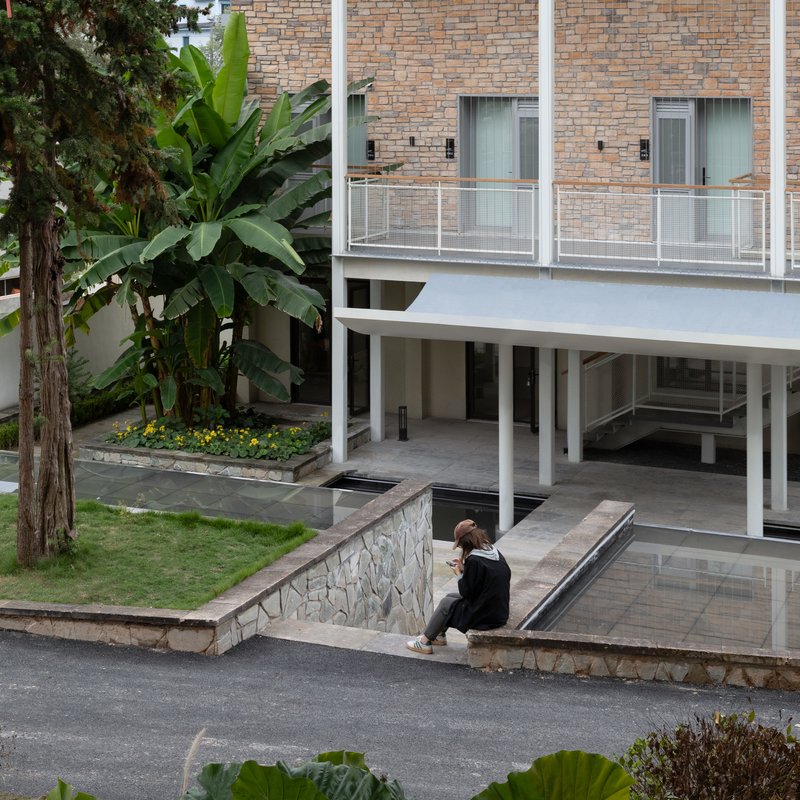 Hospedaria Qingyi / Hsu & Du Architects - Fotografia de Exterior, Concreto, Balcão, Aido