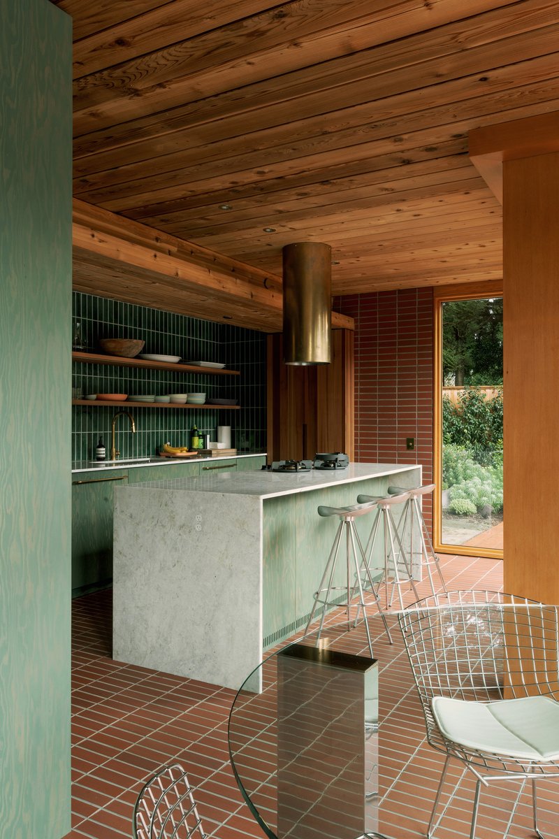 Casa Osler / Scott and Scott Architects  - Fotografia de Interiores, Cozinha, Madeira, Bancada, Cadeira